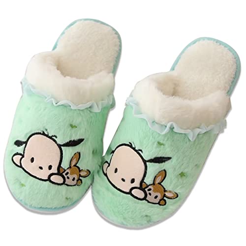 Roffatide Anime Hanton Pochacco Cinnamoroll Nette Plüsch Open Back Floor Hausschuhe Innenschuhe Fuzzy Hausschuhe mit Gummisohle für Frauen Roffatide Anime Hanton Pochacco Cinnamoroll Nette Plüsch Open Back Floor Hausschuhe Innenschuhe Fuzzy Hausschuhe mit Gummisohle für Frauen von Roffatide