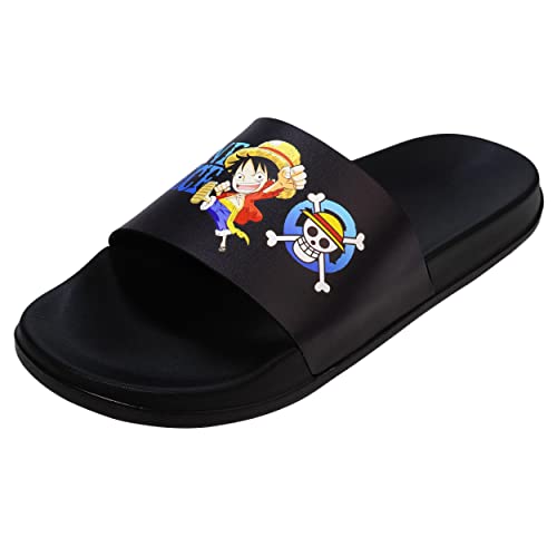 Roffatide Anime Hausschuhe Badezimmer Rutschfeste Duschrutsche Sandale Innen- und Außenhausschuhe für Unisex 44-45 von Roffatide