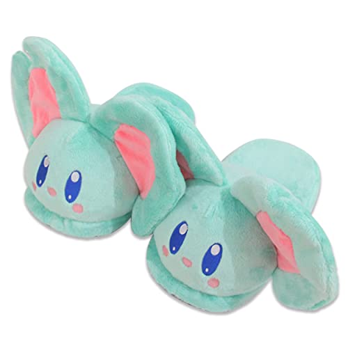Roffatide Anime Kirby Elfilin Nette Plüsch Open Back Floor Hausschuhe Innenschuhe Fuzzy Hausschuhe mit Gummisohle für Frauen Grün Roffatide Anime Kirby Elfilin Nette Plüsch Open Back Floor Hausschuhe Innenschuhe Fuzzy Hausschuhe mit Gummisohle für Frauen Grün von Roffatide