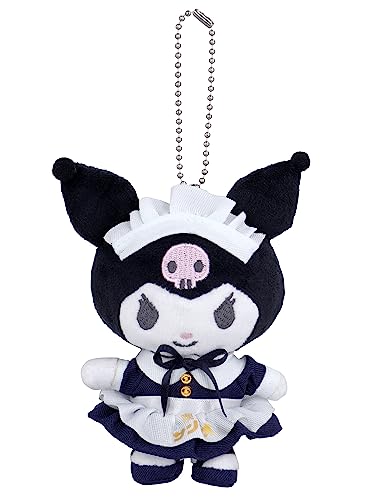 Roffatide Anime Kuromi Maid Schlüsselanhänger Plüsch Gefüllte Schlüsselanhänger Cartoon Kawaii Cinnamoroll Figur Schlüsselanhänger JK Tasche Anhänger für Mädchen und Jungen Lolita von Roffatide