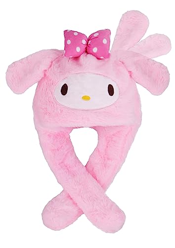 Roffatide Anime Melody Ear Moving Jumping Hat Fluffy Beanie Cap Soft Warm Winter Head Wear Niedliche Mützen für Frauen Rosa von Roffatide