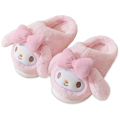 Roffatide Anime Melody Fuzzy Slippers Haus Cinnamoroll Hausschuhe Geschlossener Zeh offener Rücken Schaumstoff Hausschuhe mit Gummisohle für Frauen Mann Roffatide Anime Melody Fuzzy Slippers Haus Cinnamoroll Hausschuhe Geschlossener Zeh offener Rücken Schaumstoff Hausschuhe mit Gummisohle für Frauen Mann von Roffatide