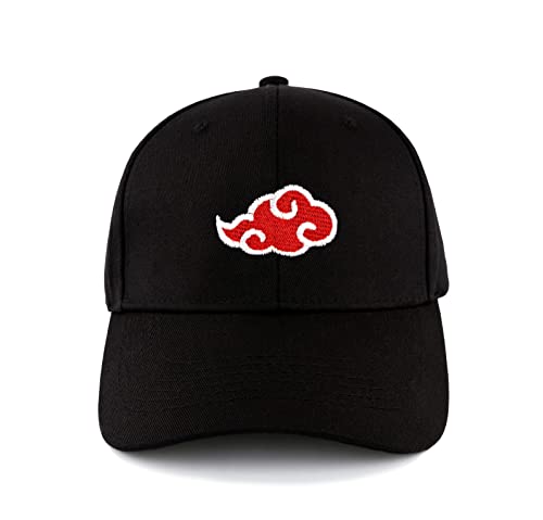 Roffatide Anime Naruto Akatsuki Red Cloud Verstellbare Baseballmütze Snapback-Hut Golfhut aus bestickter Baumwolle mit Abgerundeter Krempe Roffatide Anime Naruto Akatsuki Red Cloud Verstellbare Baseballmütze Snapback-Hut Golfhut aus bestickter Baumwolle mit Abgerundeter Krempe von Roffatide
