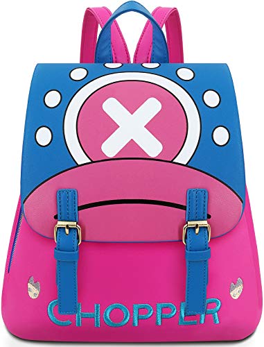 Roffatide Anime Rucksack Frauen Rosa Mini Kunstleder Klappe Gedruckt Rucksack von Roffatide