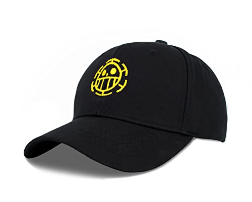 Roffatide Anime Baseball Cap Verstellbare Gelb Gestickte Baumwolle Baseballmütze für Herren Damen C von Roffatide
