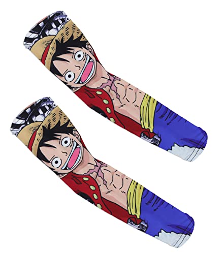 Roffatide Anime One Piece Unisex UV Schutz Affe D. Luffy Arm Kühlärmel Ice Silk Arm Cover Roffatide Anime One Piece Unisex UV Schutz Affe D. Luffy Arm Kühlärmel Ice Silk Arm Cover von Roffatide