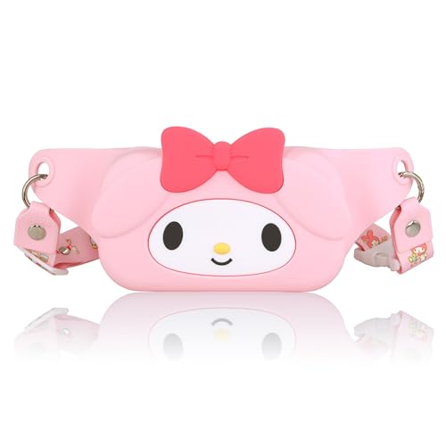 Roffatide Anime Rosa Kaninchen Crossbody Fanny Pack für Frauen Kleine Cartoon niedliche Gürteltasche Hip Bum Bag Sling Bag Chest Bag Rucksack a von Roffatide