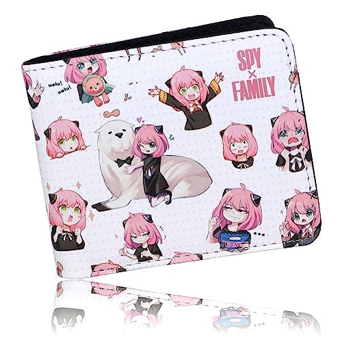 Roffatide Anime SPY×FAMILY Geldbörsen Frauen Kunstleder Bi-Fold Reise Geldbörse Münzbeutel Geldbörsen Slim Single Fold Wallet Roffatide Anime SPY×FAMILY Geldbörsen Frauen Kunstleder Bi-Fold Reise Geldbörse Münzbeutel Geldbörsen Slim Single Fold Wallet von Roffatide