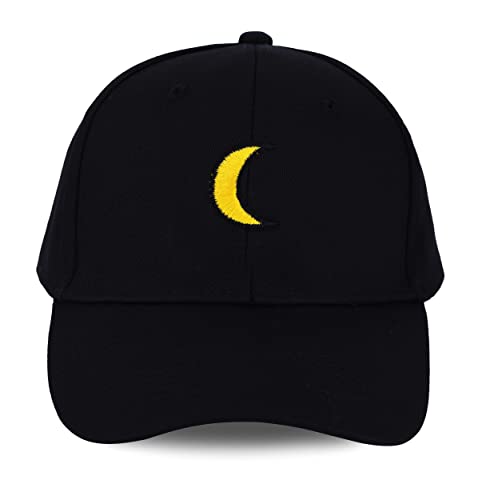 Roffatide Anime Sailor Moon Stickerei Baseballkappe Tsukino Usagi Mond gedruckt einstellbar Baumwolle Unisex Dad Hat schwarz von Roffatide