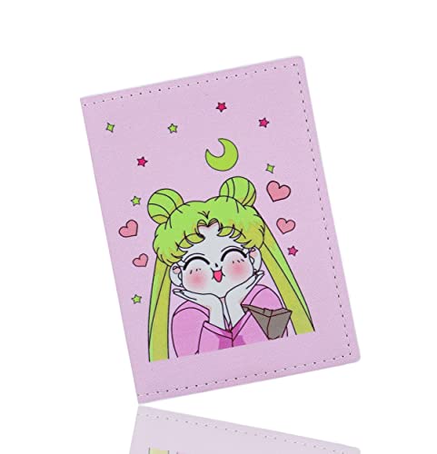 Roffatide Anime Sailor Moon Usagi Tsukino Passhülle Reisepasshülle aus Kunstleder für Frauen Schlankes zweifach gefaltetes Passetui Roffatide Anime Sailor Moon Usagi Tsukino Passhülle Reisepasshülle aus Kunstleder für Frauen Schlankes zweifach gefaltetes Passetui von Roffatide