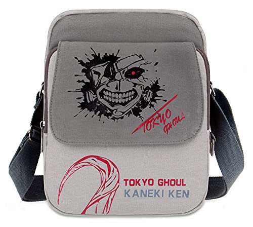 Roffatide Anime Tokyo Ghoul Ken Kaneki Kleine Umhängetasche Umhängetasche Canvas Umhängetasche Satchel Roffatide Anime Tokyo Ghoul Ken Kaneki Kleine Umhängetasche Umhängetasche Canvas Umhängetasche Satchel von Roffatide