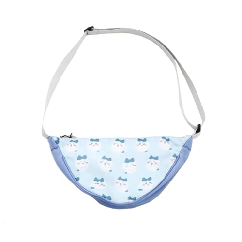 Roffatide Cartoon Chest Crossbody Bag Lightweight Sling Hobos Dumpling Bag All Over Print für Frauen Männer Blau Roffatide Cartoon Chest Crossbody Bag Lightweight Sling Hobos Dumpling Bag All Over Print für Frauen Männer Blau von Roffatide