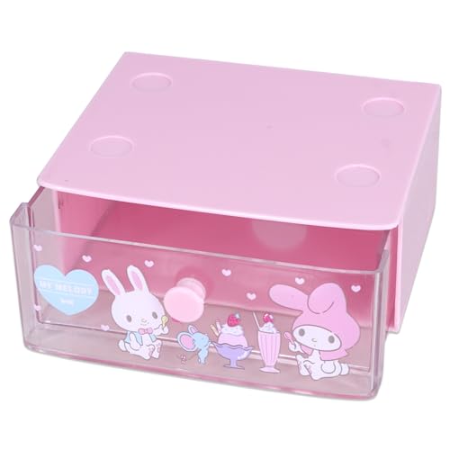 Roffatide Cartoon Melody Desktop Schreibtisch Bürobedarf Container Stifthalter für Schreibtisch Cute Pencil Cup Topf Makeup Pinsel Halter Mini Box Pink von Roffatide