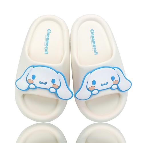 Roffatide Cinnamon-Hund Hausschuhe Rutschfeste, schnell trocknende Unisex-Duschpantoffeln Badesandalen Niedliche Strandpantoffeln Weiß 39-40 von Roffatide