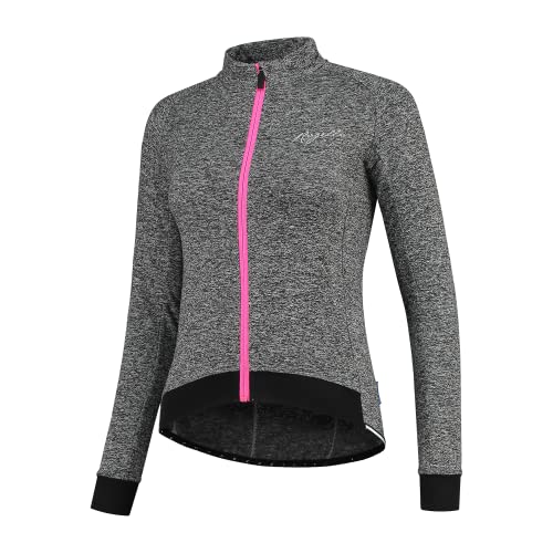 Rogelli Benice 2.0 Radtrikot Damen - Fahrradtrikot kurzarm - Grau/Rosa - Größe S von Rogelli