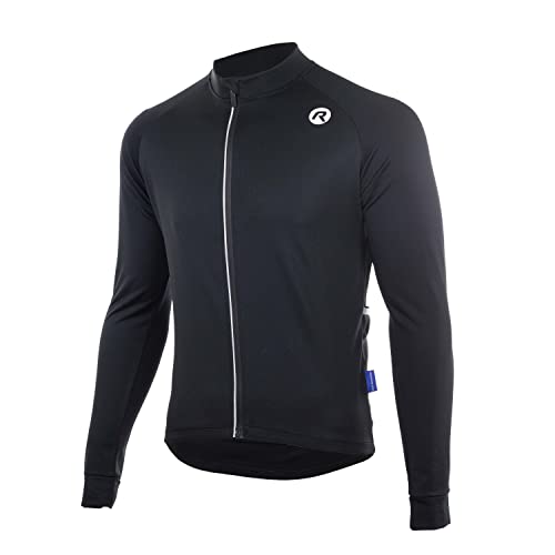 Rogelli Caluso 2.0 Radtrikot Herren - Fahrradtrikot Langarm - Schwarz - Größe S von Rogelli