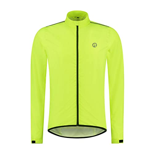 Rogelli Core Fahrradjacke Herren - Rennradjacke, Regenjacke, Wasserdicht - Gelb - Größe 6XL von Rogelli