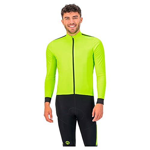 Rogelli Core Fahrradtrikot Herren - Radtrikot Herren Langarm - Rennrad Trikot - Fluor - Größe XS von Rogelli