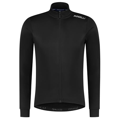 Rogelli Core Fahrradtrikot Herren - Radtrikot Herren Langarm - Rennrad Trikot - Schwarz - Größe 5XL von Rogelli