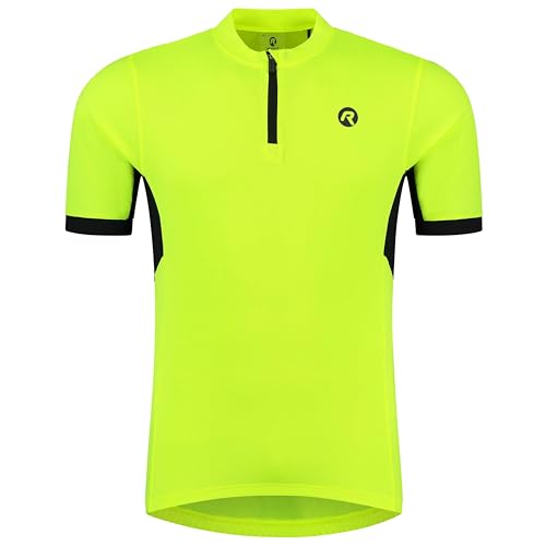 Rogelli Core Radtrikot Herren, Fahrradtrikot Kurzarm, Rennrad Trikot, Atmungsaktive, Radsport Shirt - Fluor, 4XL von Rogelli