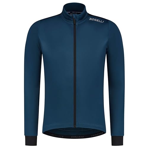 Rogelli Core Fahrradtrikot Herren - Radtrikot Herren Langarm - Rennrad Trikot - Marine - Größe 4XL von Rogelli