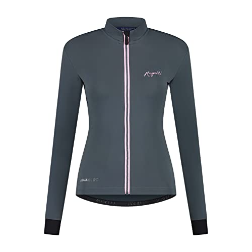 Rogelli Distance Radtrikot Damen - Fahrradtrikot Langarm - Grau/Rosa - Größe L von Rogelli