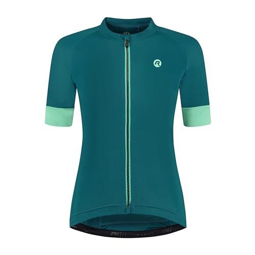 Rogelli Modesta Radtrikot Damen, Fahrradtrikot Kurzarm, Rennrad Trikot, Atmungsaktive, Radsport Shirt - Grün, M von Rogelli