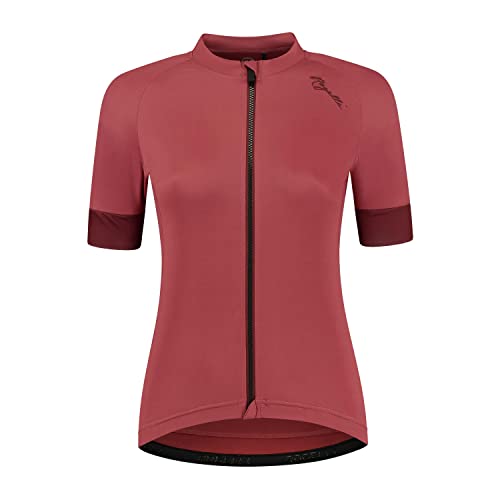 Rogelli Modesta Radtrikot Damen, Fahrradtrikot Kurzarm, Rennrad Trikot, Atmungsaktive, Radsport Shirt - Kirsche, L von Rogelli