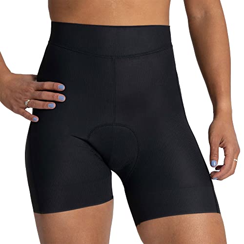 Rogelli Prime Fahrradunterhose Damen Gepolstert - Radunterhose - Radler Unterhosen - Fahrrad Unterhosen - Schwarz - XL von Rogelli