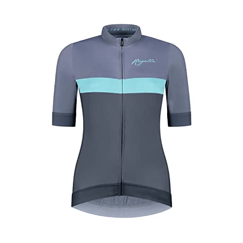 Rogelli Prime Radtrikot Damen - Fahrradtrikot Kurzarm - Blau/Türkis - Größe XL von Rogelli