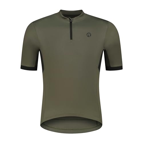 Rogelli Radtrikot Herren - Kurzes Fahrradtrikot mit Reißverschluss - Atmungsaktiv & Schnell Trocknend - Grün - Core von Rogelli