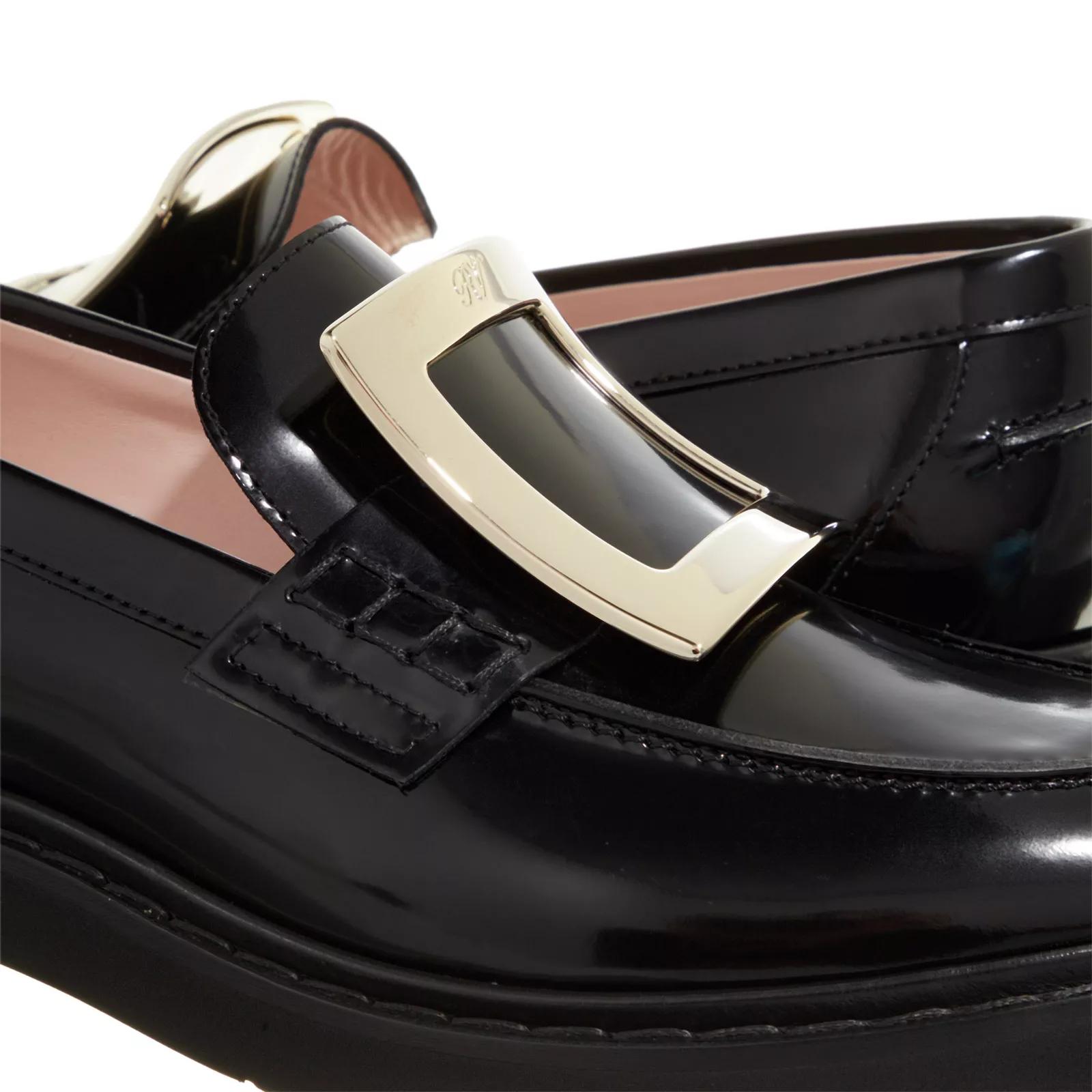 Roger Vivier Loafers & Ballerinas - Viv´ Rangers Metal Buckle Loafers In Leather - Gr. 41 (EU) - in Schwarz - für Damen von Roger Vivier