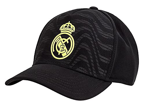 Offizielle Real Madrid Mütze Modell Schwarz Gelb Blancos Mütze Unisex Größe Erwachsene Jungen, Schwarz , XL von Real Madrid