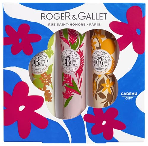 Roger & Gallet Trio Handcreme, Fleur d'Osmanthus, roter Ingwer und Orangenholz, 3 x 30 ml Roger & Gallet Trio Handcreme, Fleur d'Osmanthus, roter Ingwer und Orangenholz, 3 x 30 ml von Roger & Gallet