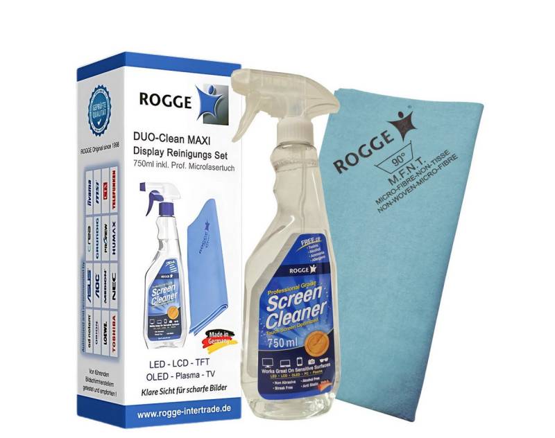 Rogge ROGGE DUO-Clean MAXI 750ml inkl. 1x ROGGE & Vileda Microfasertuch Reinigungsspray (2-St) von Rogge