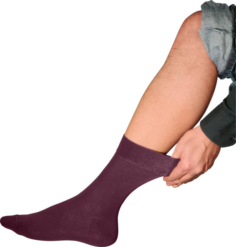 Sieh an! Damen Socken bordeaux von Rogo