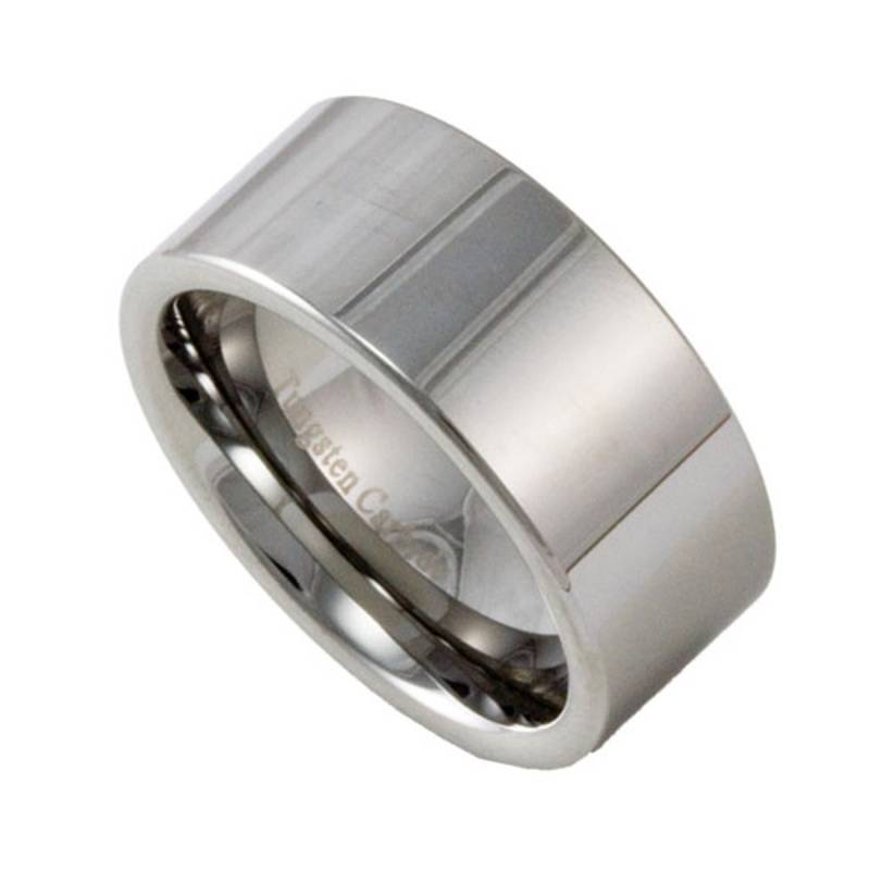 10mm Breiter Herren Wolfram Ehering Gravur Trauring von RogueRiverJewelry
