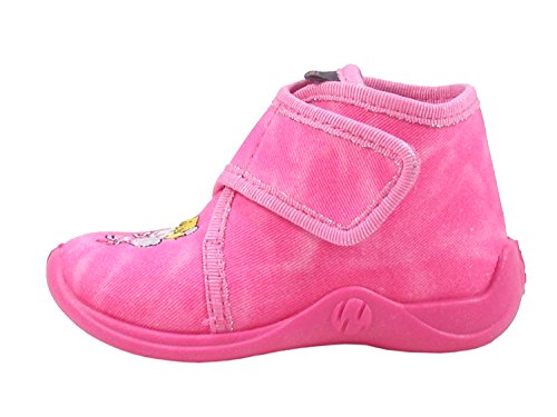 Rohde 2104 Schuhe Kinder Hausschuhe Jungen Mädchen, Größe:24 EU, Farbe:Pink von Rohde