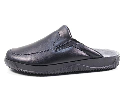 Rohde 2776 Soltau H Schuhe Herren Pantoffeln Pantoletten Clogs Weite G 1/2, Größe:44 EU, Farbe:Schwarz von Rohde