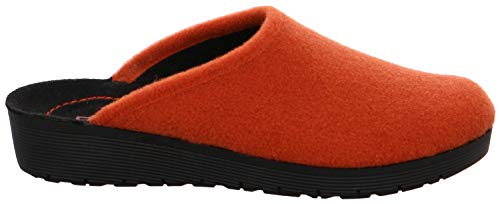 Rohde 4322 Roma Damen Pantoffeln Hausschuhe Softfilz, Größe:40 EU, Farbe:Orange von Rohde