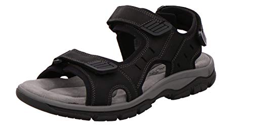 Rohde 5950 Cortina Herren Trekking Sandalen Leder, Größe:40 EU, Farbe:Schwarz von Rohde