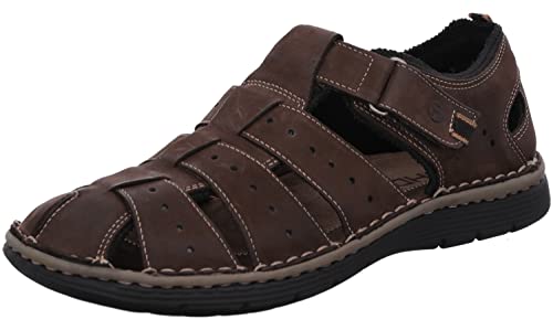 Rohde Herren Leder Klettverschluss Slipper Halbschuhe Prato 6040, Größe:45 EU, Farbe:Braun von Rohde