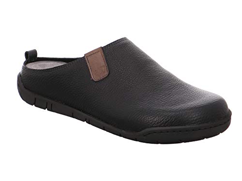Rohde 6656 Mantua Schuhe Herren Hausschuhe Pantoffeln Weite G, Größe:39 EU, Farbe:Schwarz von Rohde