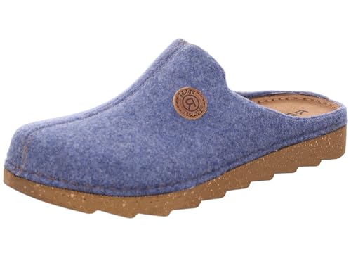 Rohde Herren Pantoffel Hausschuh Softfilz Foggia-H 7100, Größe:46 EU, Farbe:Blau von Rohde