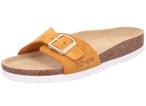 Rohde ALBA Damen, Frauen, Pantoletten, Slipper,Slides,Sandalen,Sommerschuhe,Freizeitschuhe,Slipper,Slip-ons,Backless Slipper,Fox,42 EU von Rohde