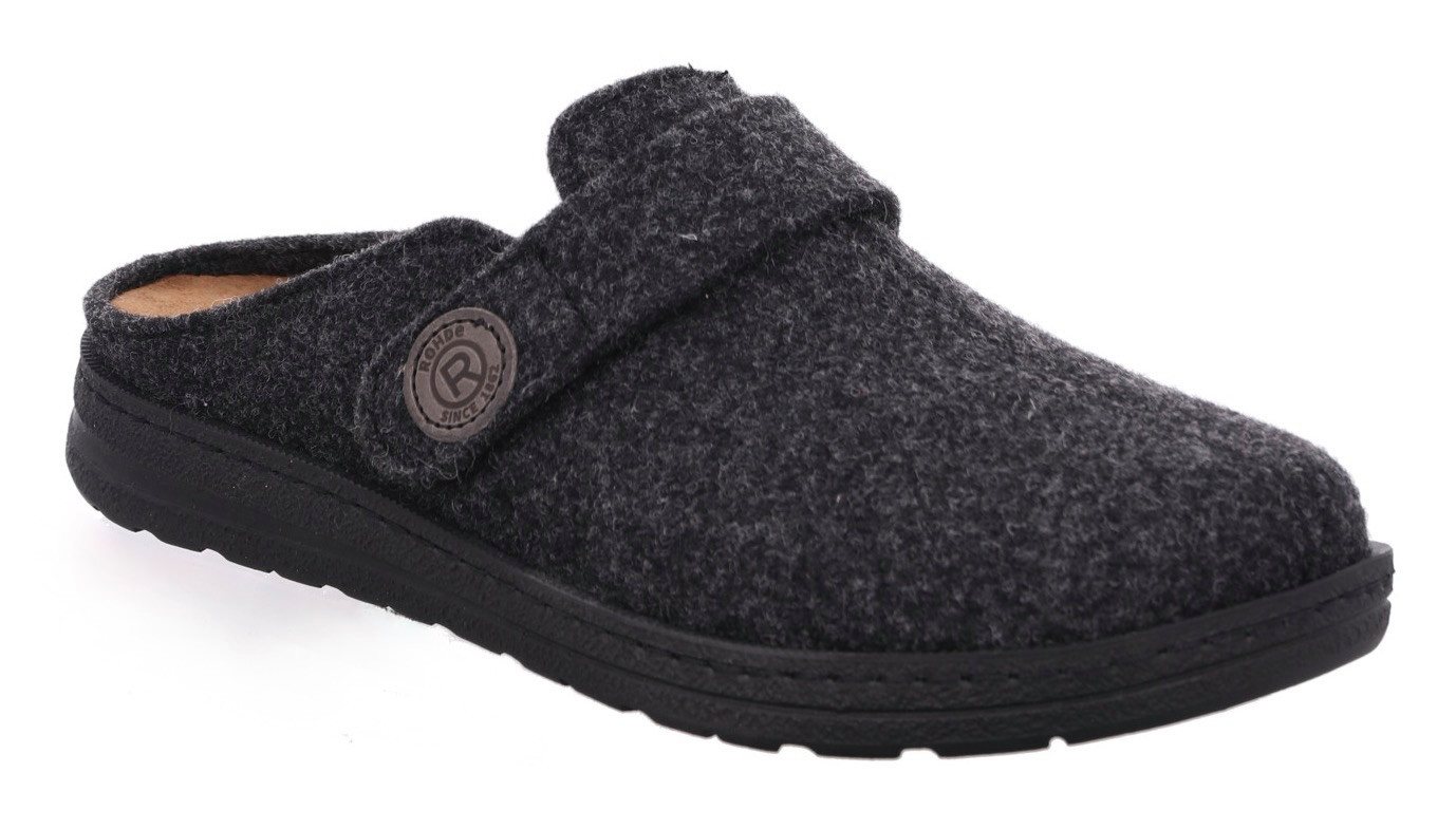 Rohde ASIAGO Pantoffel Hausschuh, Pantoffel, Wohlfühlschuh mit Klettverschluss von Rohde