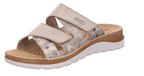 Rohde BAVIERA Damen, Frauen, Pantoletten, Slipper,Slides,Sandalen,Sommerschuhe,Freizeitschuhe,Backless Slipper,Gartenschuhe,Natur,39 EU von Rohde