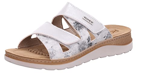 Rohde BAVIERA Damen, Frauen, Pantoletten, Slipper,Slides,Sandalen,Sommerschuhe,Freizeitschuhe,Backless Slipper,Offwhite,37 EU von Rohde