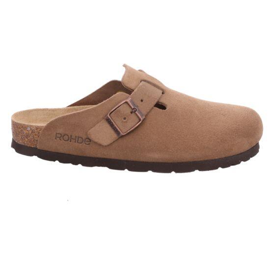 Rohde Damenschuhe Klassische Pantoletten CAMEL CAMEL - Gr. - 41 von Rohde