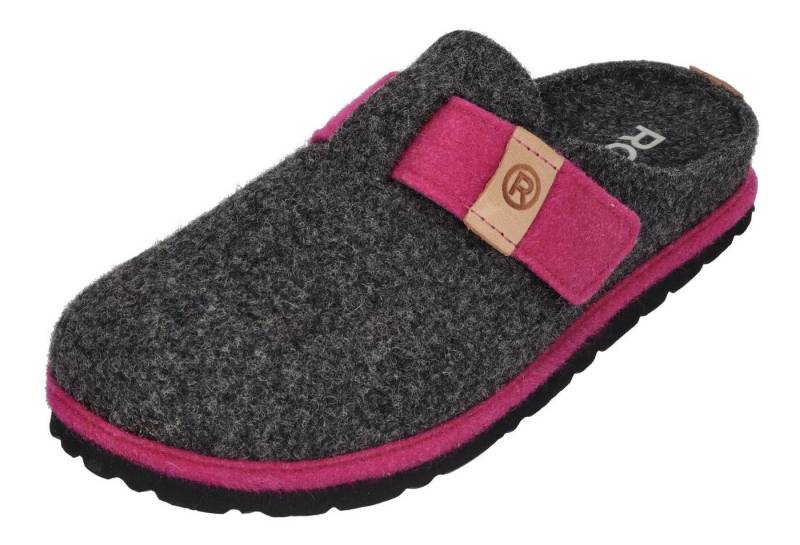 Rohde D.MERAN 6812-82 Hausschuh Anthrazit von Rohde